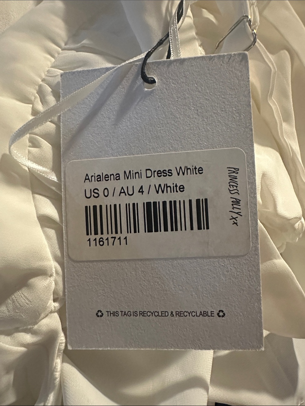 Princess Polly White Ruched Babydoll Mini Dress - Picture 6 of 6